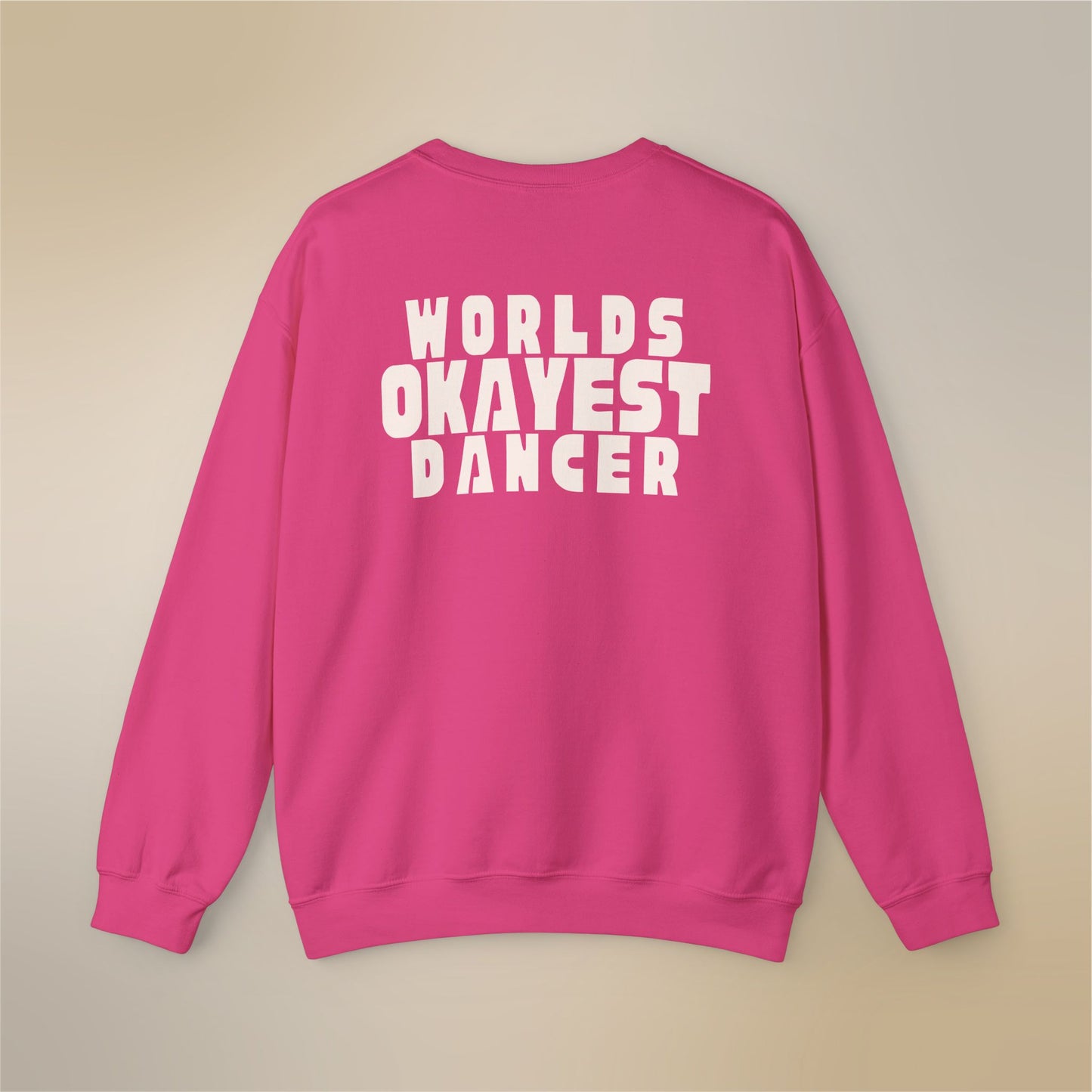 World's Okayest Dancer Crewneck Sweatshirt - Ballroom Comfort for Social Dancers