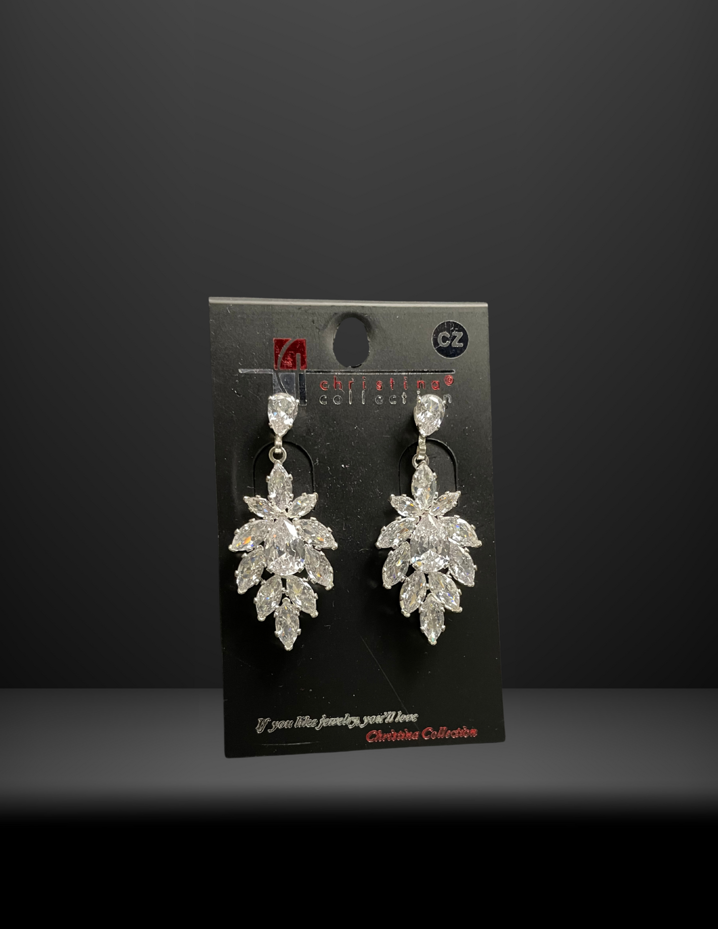 Elegant Crystal Drop Earrings Ballroom Dance