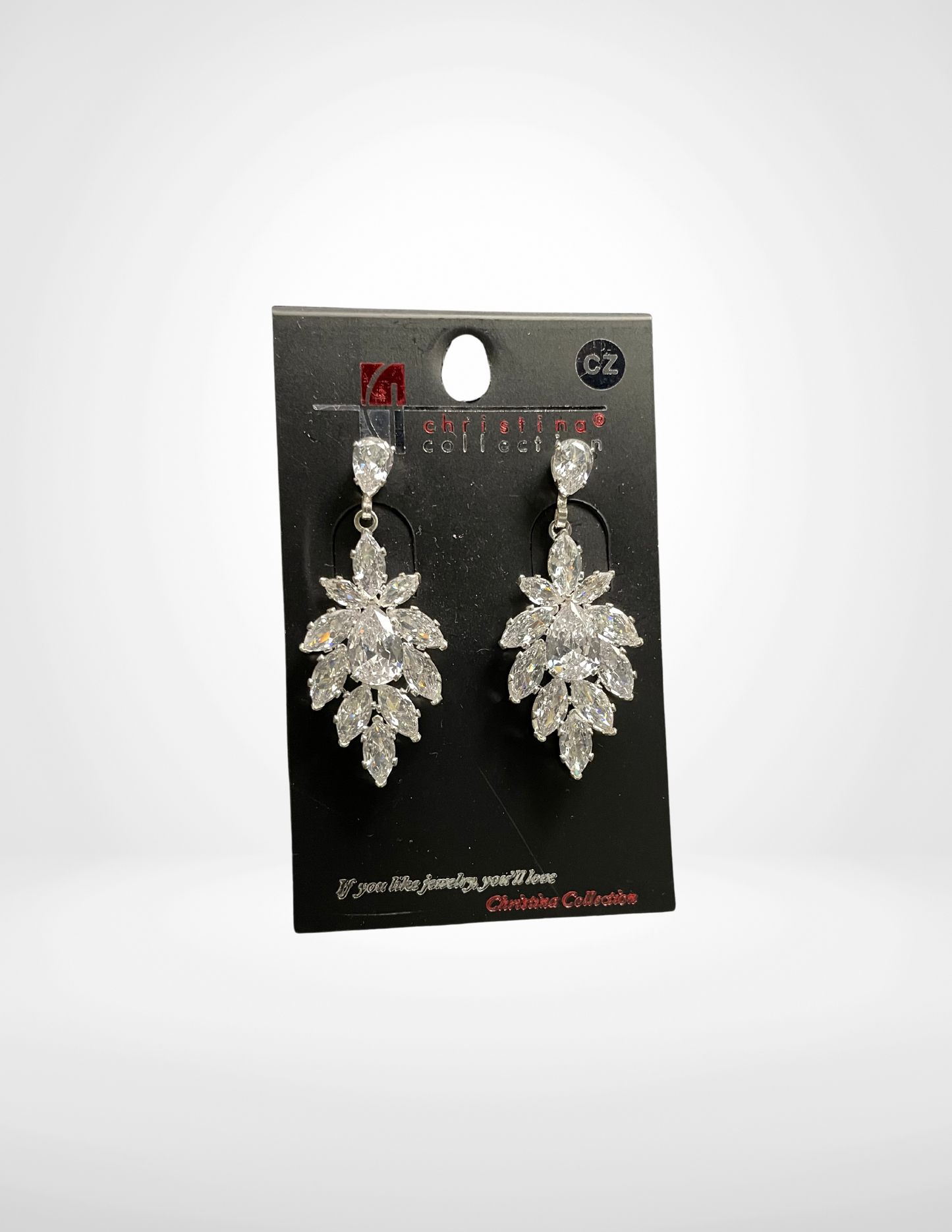 Elegant Crystal Drop Earrings Ballroom Dance