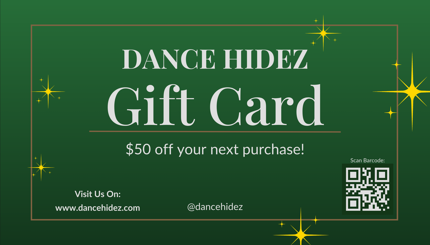 Dance Hidez Gift Card – Give the Gift of Dance!