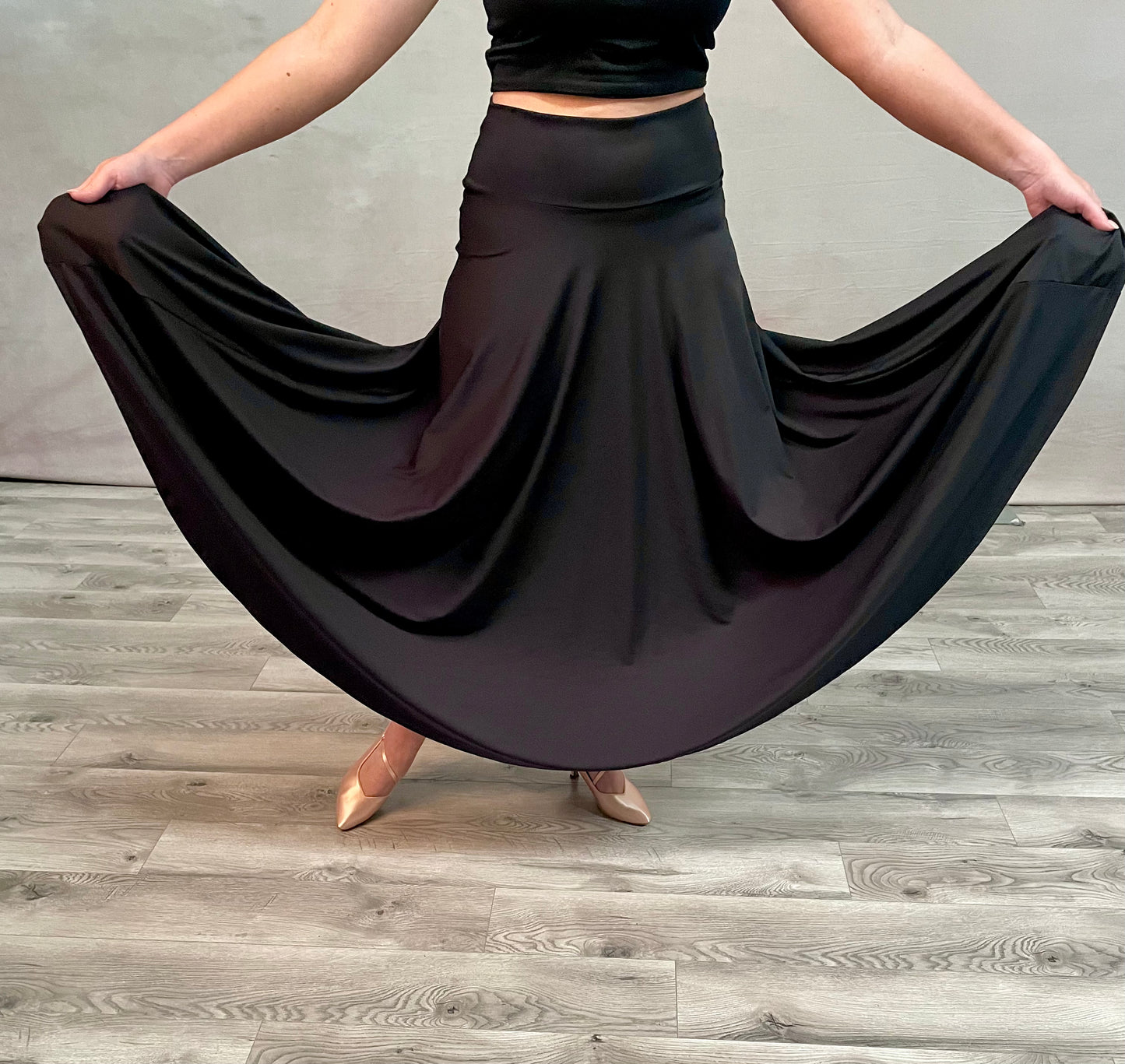 Simply Smooth Dance Skirt - Full Length with Custom Fit | DANCEHIDEZ