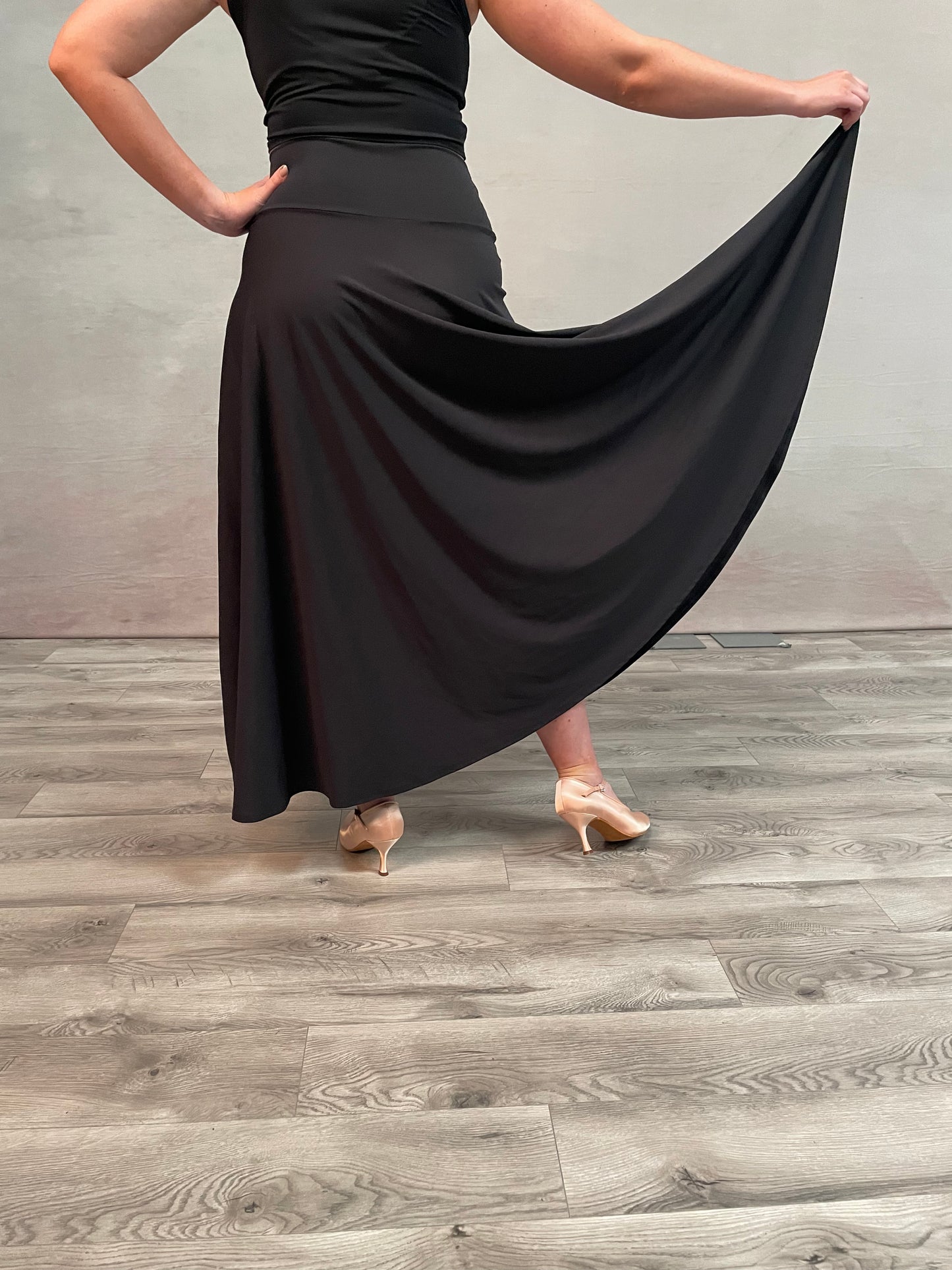 Simply Smooth Dance Skirt - Full Length with Custom Fit | DANCEHIDEZ