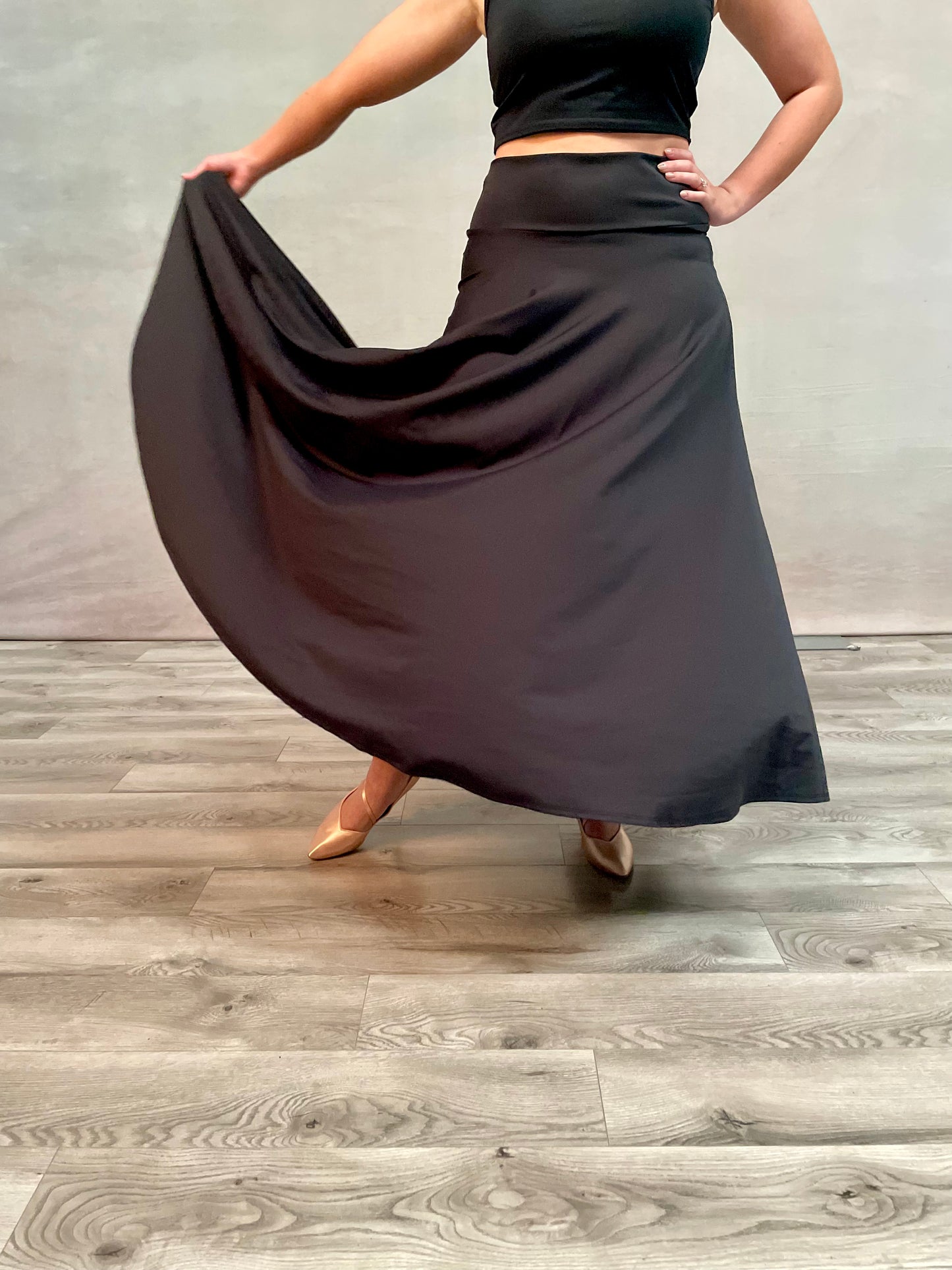 Simply Smooth Dance Skirt - Full Length with Custom Fit | DANCEHIDEZ