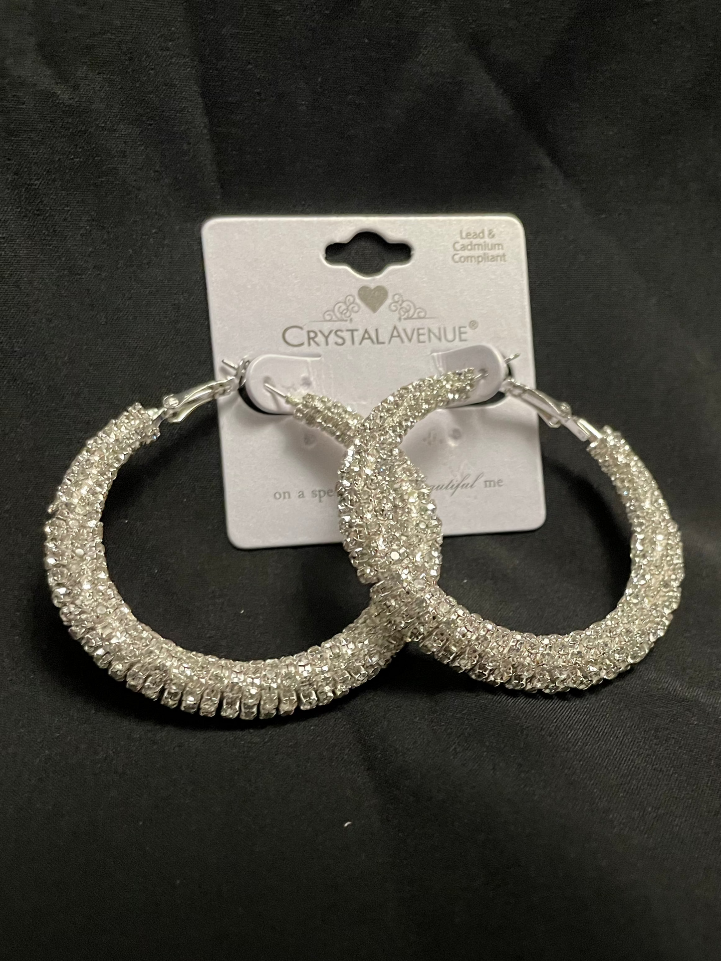 Crystal Rhinestoned Dance Hoops – Elegant Competition Accessories